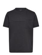 Cutline T-Shirt Tom Tailor Black