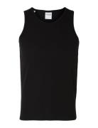 Slhspencer Rib Tank Top Selected Homme Black