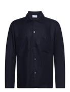 Slh-Conrad Overshirt Ls Tencel Selected Homme Navy