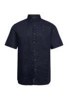 Linen Short Sleeve Shirt Timberland Navy