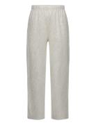 Metallic Straight-Fit Trousers Mango Silver