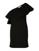 Slfirena Shoulder Short Dress Selected Femme Black