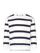 Striped Print Sweatshirt Mango Navy