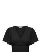 Onlhannah S/S Smock Top Jrs Noos ONLY Black