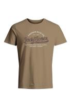 Jprblulouie Ss Tee Crew Neck Fst Ln Jack & J S Brown