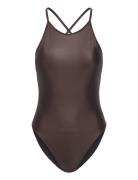 Cross-Back Swimsuit Filippa K Brown