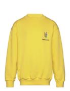 Organic Sweat Sonar Badge Sweatshirt Mads Nørgaard Yellow