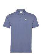 Toke Basic Badge Polo - Gots/Vegan Knowledge Cotton Apparel Blue