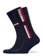 Th Men Sock 2P Iconic Stripe Tommy Hilfiger Blue