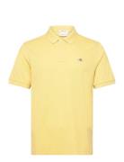 Reg Shield Ss Pique Polo GANT Yellow