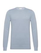 Cotton Pique C-Neck GANT Blue