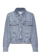 Cropped Denim Jacket GANT Blue