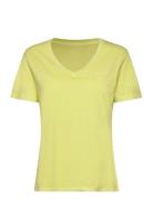 Reg Sunfaded Ss V-Neck T-Shirt GANT Yellow