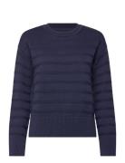 Tonal Striped Cotton C-Neck GANT Navy