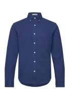 Reg Indigo Waffle Shirt GANT Blue