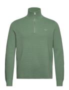 Milano Knit Cotton Half Zip GANT Green