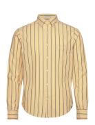 Reg Dobby Stripe Shirt GANT Yellow