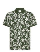 Palm Lei Print Ss Polo GANT Khaki