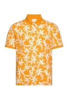 Palm Lei Print Ss Polo GANT Orange