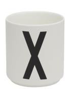 Porcelain Cup A-Z, Æ, Ø Design Letters White