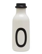 Water Bottle A-Z Design Letters White