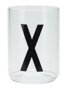 Personal Drinking Glass Design Letters White