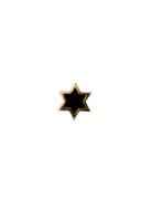 Enamel Star Charm, Gold Design Letters Gold