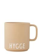 Favourite Cup With Handle Design Letters Beige