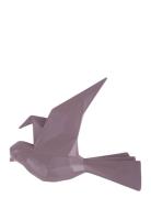 Wall Hanger Origami Bird Small Present Time Purple