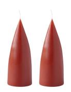 Hand Dipped C -Shaped Candles, 2 Pack Kunstindustrien Red