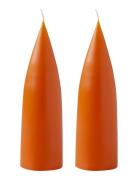 Hand Dipped C -Shaped Candles, 2 Pack Kunstindustrien Orange
