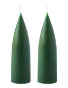 Hand Dipped C -Shaped Candles, 2 Pack Kunstindustrien Green