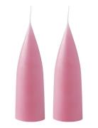 Hand Dipped C -Shaped Candles, 2 Pack Kunstindustrien Pink