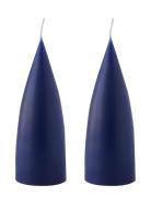 Hand Dipped C -Shaped Candles, 2 Pack Kunstindustrien Blue
