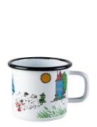 Moomin Enamel Mug 37Cl Moomin Valley Moomin White