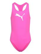 Puma Swim Girls Racerback Swimsuit Puma Swim Pink