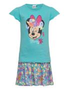 Set 2P Skirt + Ts Disney Patterned