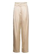 Silk Satin Suit Pants Cathrine Hammel Beige