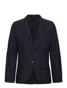 Cotton Linen Blazer Lindbergh Navy