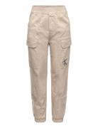 Sateen Cargo Pants Calvin Klein Cream