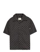 Aop Poplin Skully Shirt Mads Nørgaard Black