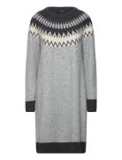 Vmsim Ls Nordic Dress Ga Rep Lcs Vero Moda Grey