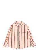 Stripe Twill Shirt Mini Rodini Red