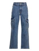 Worki Low Waist Cargo Grunt Blue