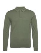 Merino Polo Sweater Calvin Klein Green