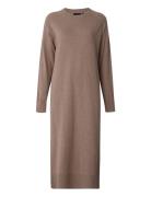 Ivana Cotton/Cashmere Knitted Dress Lexington Clothing Brown