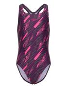 Girls Hyperboom Allover Medalist Speedo Pink