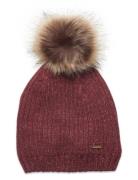 Hat W. Detachable Fake Fur Minymo Red