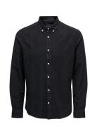 Onsarlo Ls Hrb Linen Shirt ONLY & SONS Navy