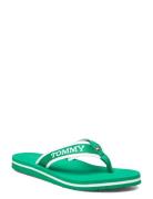 Hilfiger Webbing Pool Slide Tommy Hilfiger Green